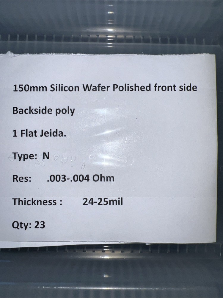 150mm Silicon Wafer Frontside Polished