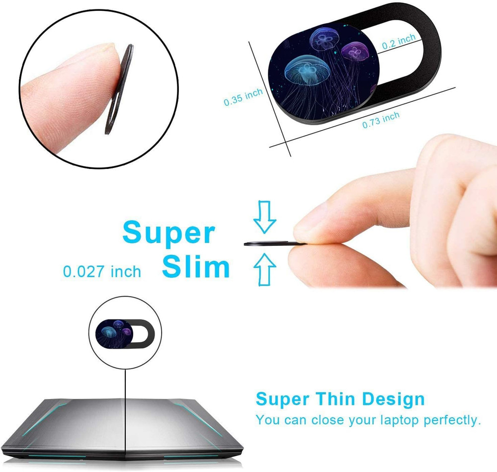 Webcam Cover Ultra Thin - Web Camera Cover Fits Laptop,Tablet,Computer, Smartpho
