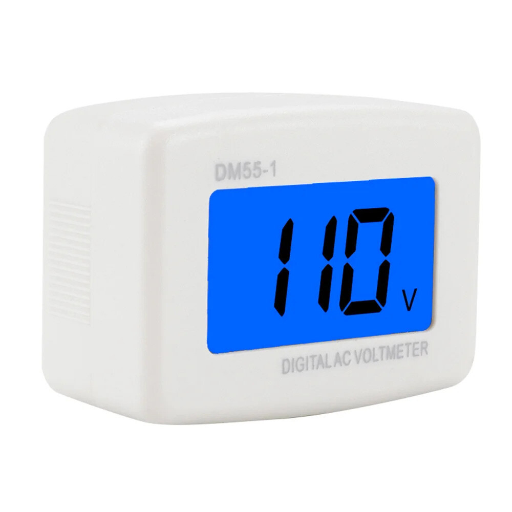 2X LED Digital Voltage Meter DM55-1 AC 110-220V US Plug Voltage Tester Voltmeter