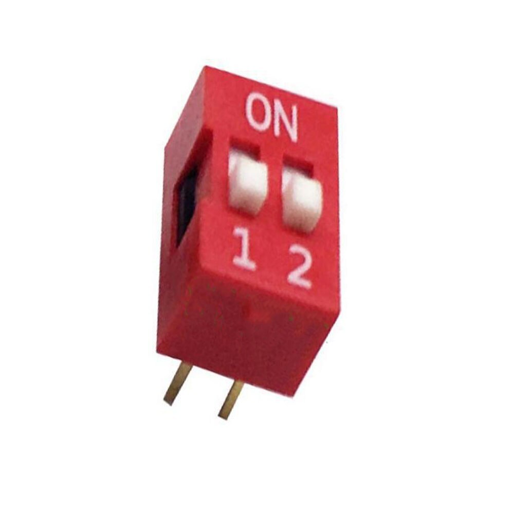 10PCS Slide Type Switch Module 2.54mm 2 Position bit Way DIP Red Pitch