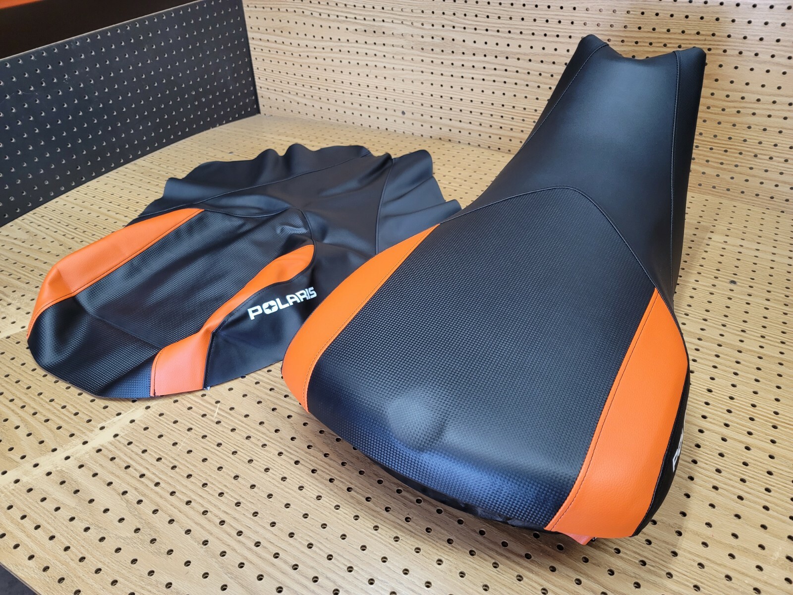 POLARIS SPORTSMAN 550 850 1000 XP SEAT COVER 2009 TO 2017 (BLACK&ORANGE) [P*-21]