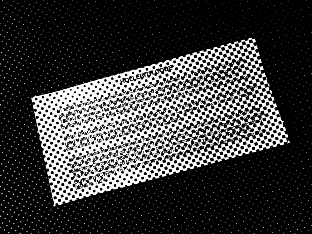 Vintage IBM 80 Character Punch Card 5081 Unpunched & Non-Vintage Code Tutorial