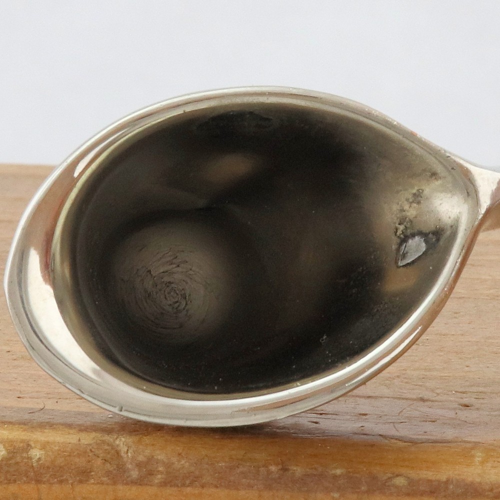 VINTAGE MCM HELMUT SHAPE SILVER CANDLE SNUFFER