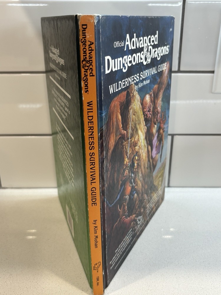 Advanced Dungeons & Dragons Wilderness Survival Guide By Kim Mohan 1986