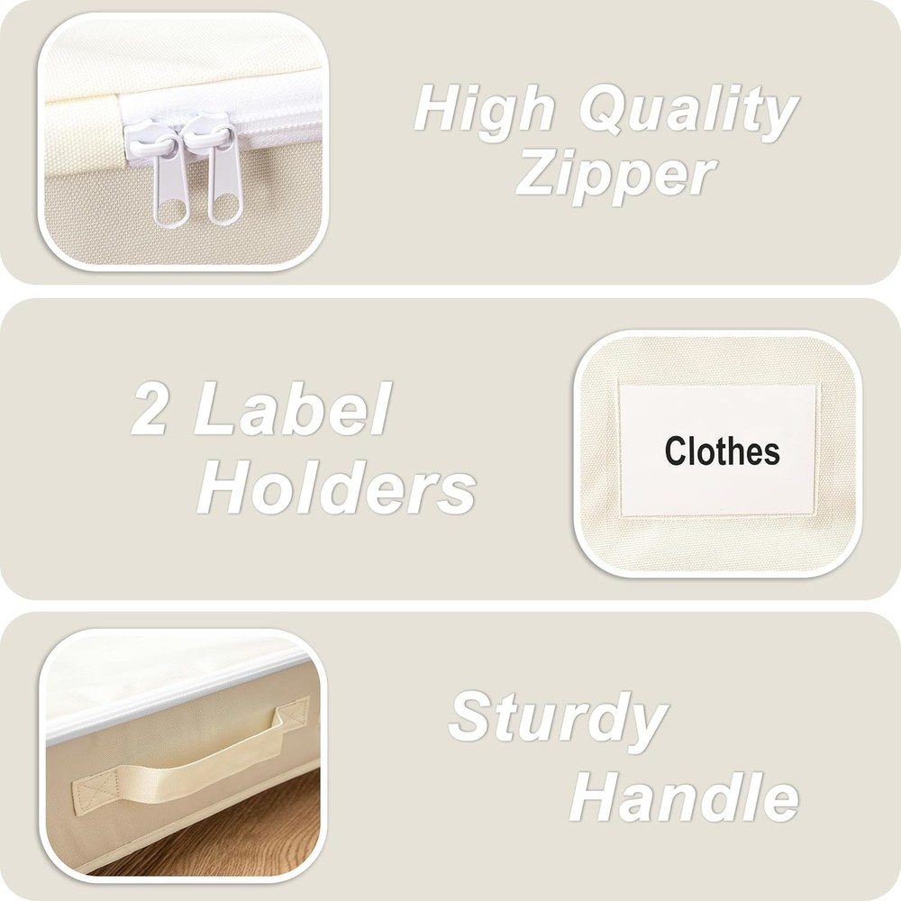 Under Bed Storage W/ Wheels 2 Pack Under Bed Storage Containers W/ Label Holders