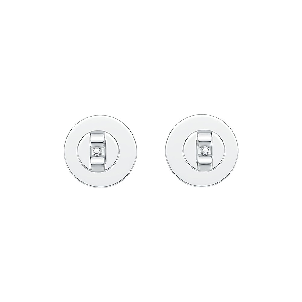 Sterling Silver Semi Mount Earrings Setting Round RD 8x8mm Cabochon Stud