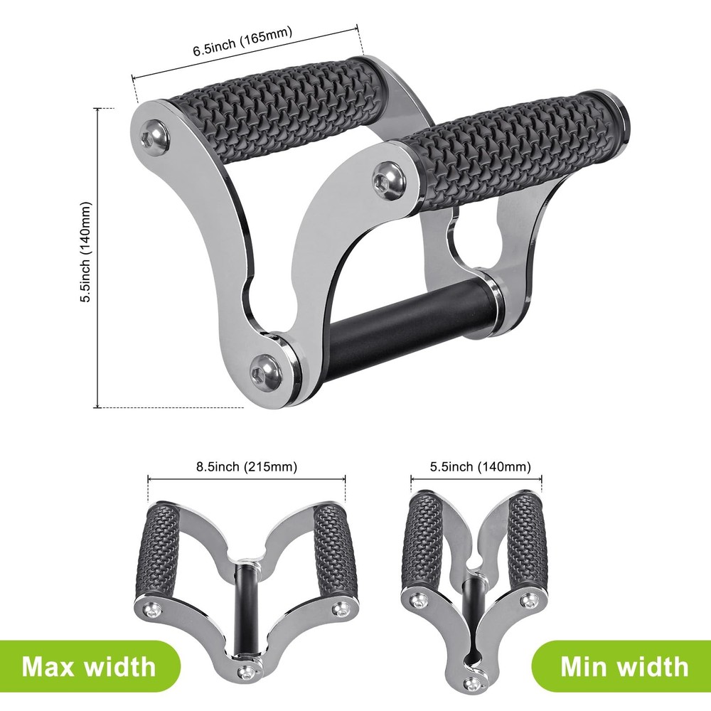 V Bar Landmine Handle Attachment, Solid Landmine Double D Handle T Row Attach...