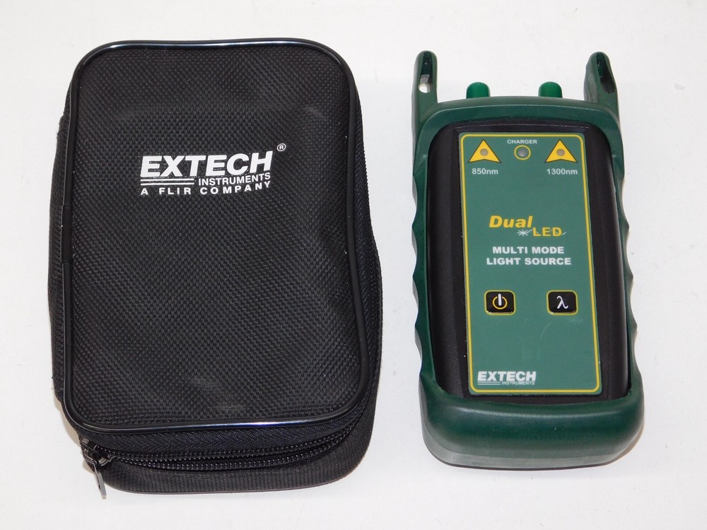 Extech LE220ST 850/1300nm Dual LED Multi Mode Light Source Module Unit in Case