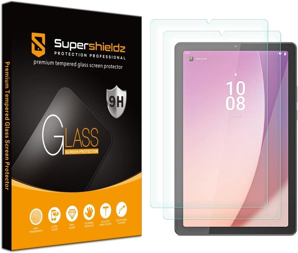 2 Pack Designed for Lenovo Tab M9 Screen Protector, Tempered Glass, Anti Scratch