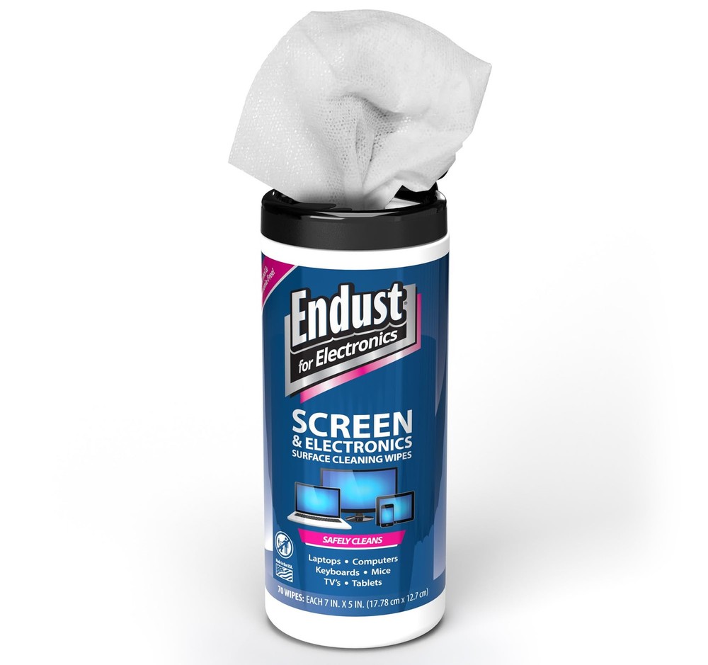 Endust for Electronics; Screen & Surface Cleaning 70 Count (Pack of 1), White