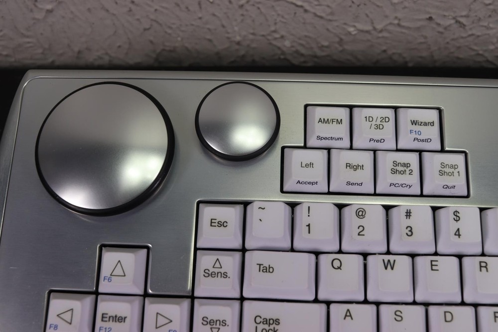 PGM Systems Silver / Aluminum Keyboard KC8001 W/ Working Knobs