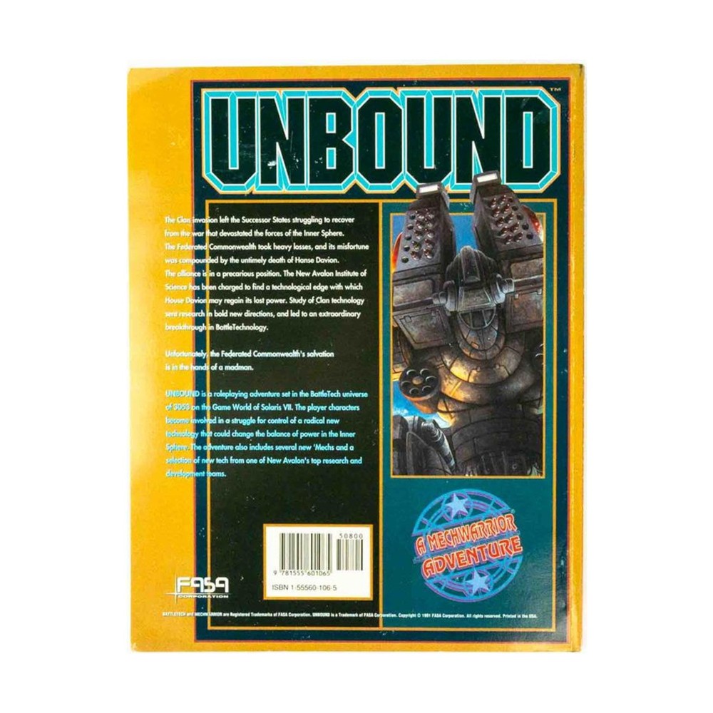 FASA MechWarrior Unbound VG+