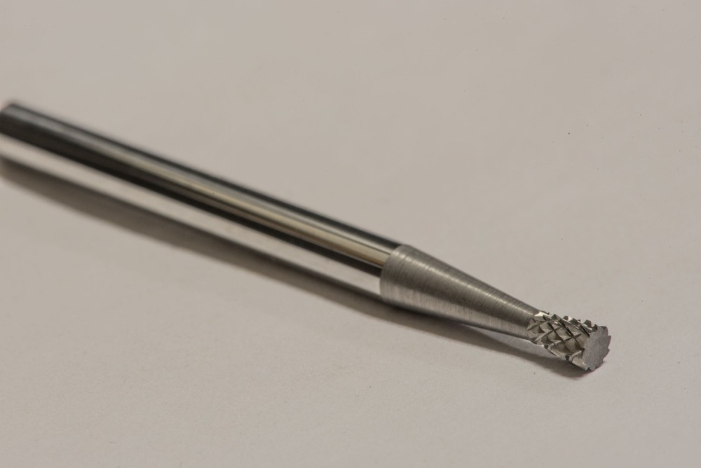 SN41D Taper Shape SOLID Carbide Burr Bur Cutting Tool Die Grinder Bit 1/8"