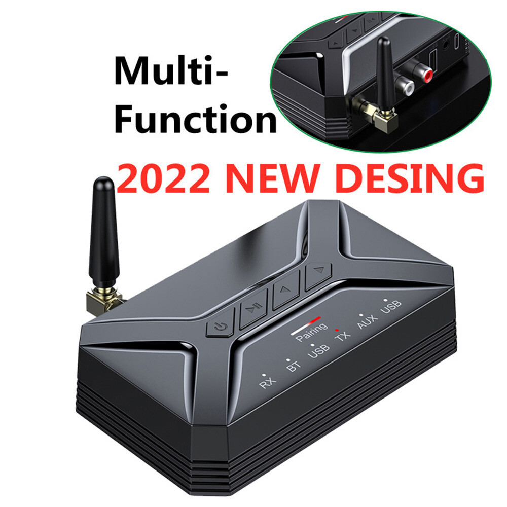 Bluetooth Transmitter Receiver Long Range For TV Home Stereo Audio Adapter US