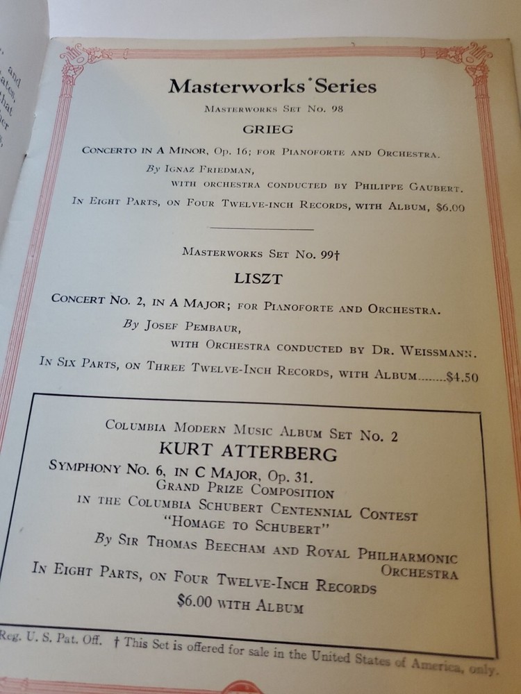 Columbia Records and Magic Notes 1929 ORIGINAL Q