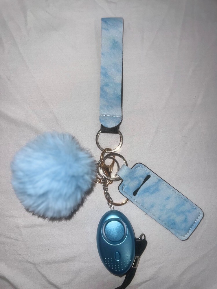 Self Defense Keychains by Tay. This keychain is called "Blue Marble"