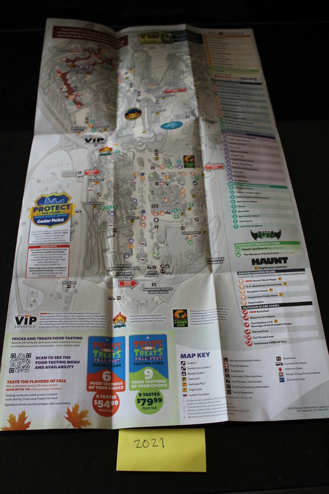 Cedar Point Park Map/Brochure