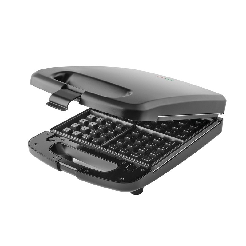 4 Slice Non-Stick Waffle Maker Removable Plates Space Saving Upright Storage New