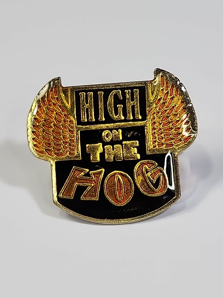 High On The Hog Motorcycle Lapel Pin