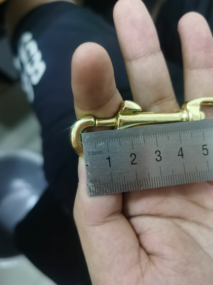 2pc Solid Brass Scuba Diving Hook Single Ended Clip Hook Bolt Snap Diving Buckle