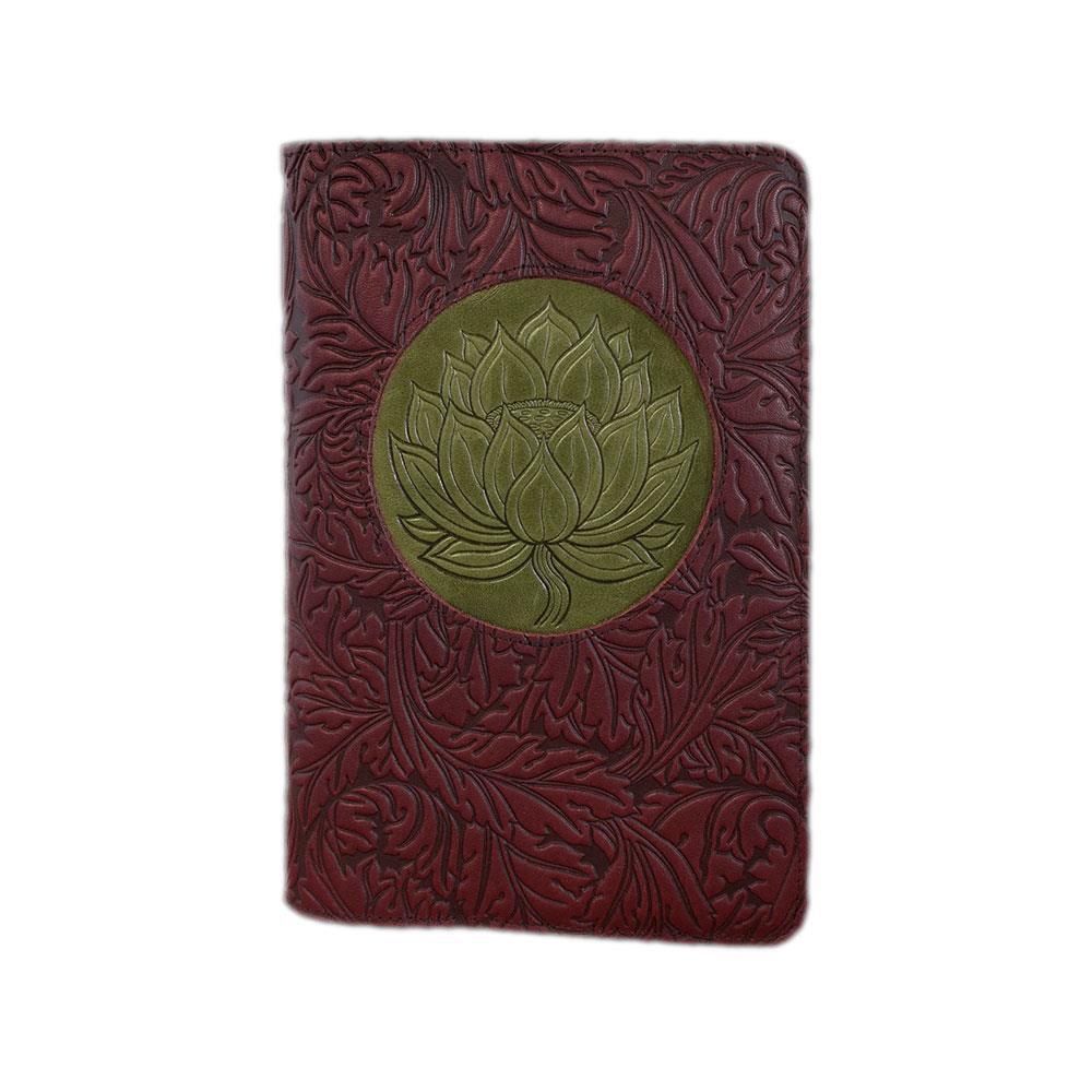 Large Handmade Lotus Design Leather Journal Diary Notebook