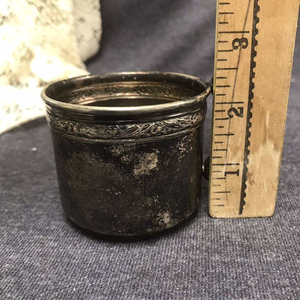 Vintage Silver on Copper Baby Cup Guildhall Needs Cleaning But Beautiful Cup