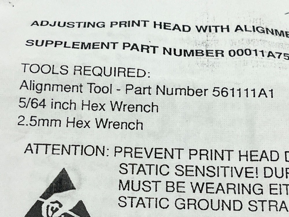 Automated Packaging Systems 561111A1 Alignment Tool for PI-4000