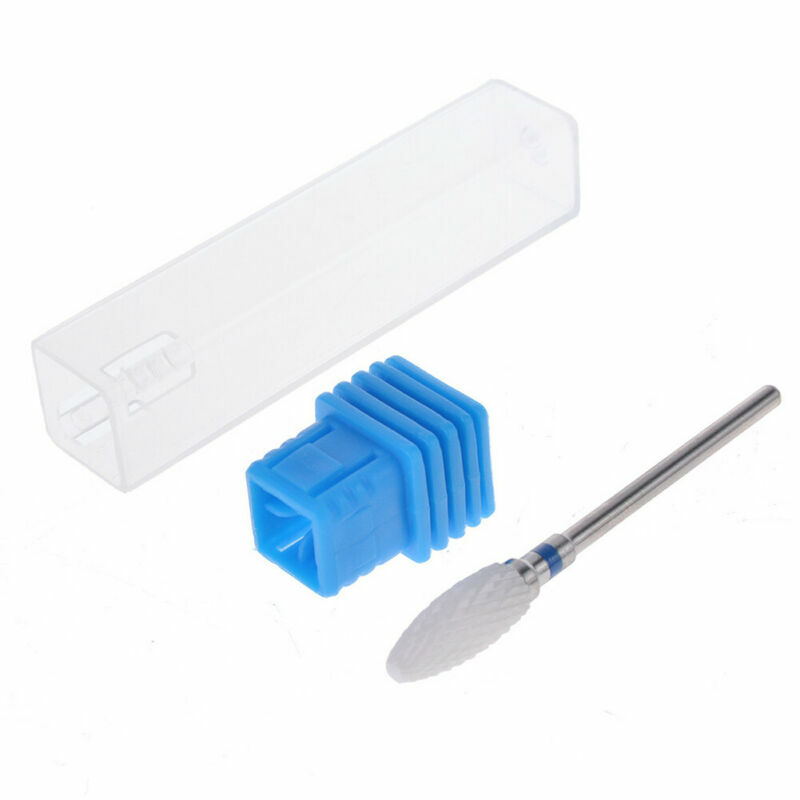 Ceramic Nail Drill Bits Set, Shank Professional Corn Shape 5pcs