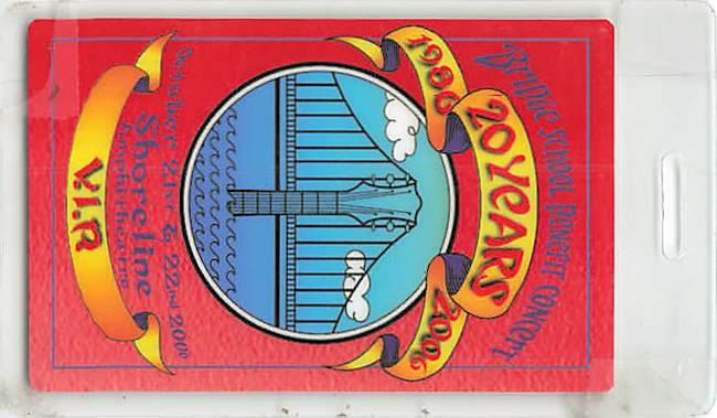 20th Annual Bridge School Benefit Backstage Pass Mountain View 2006 Red VIP L...