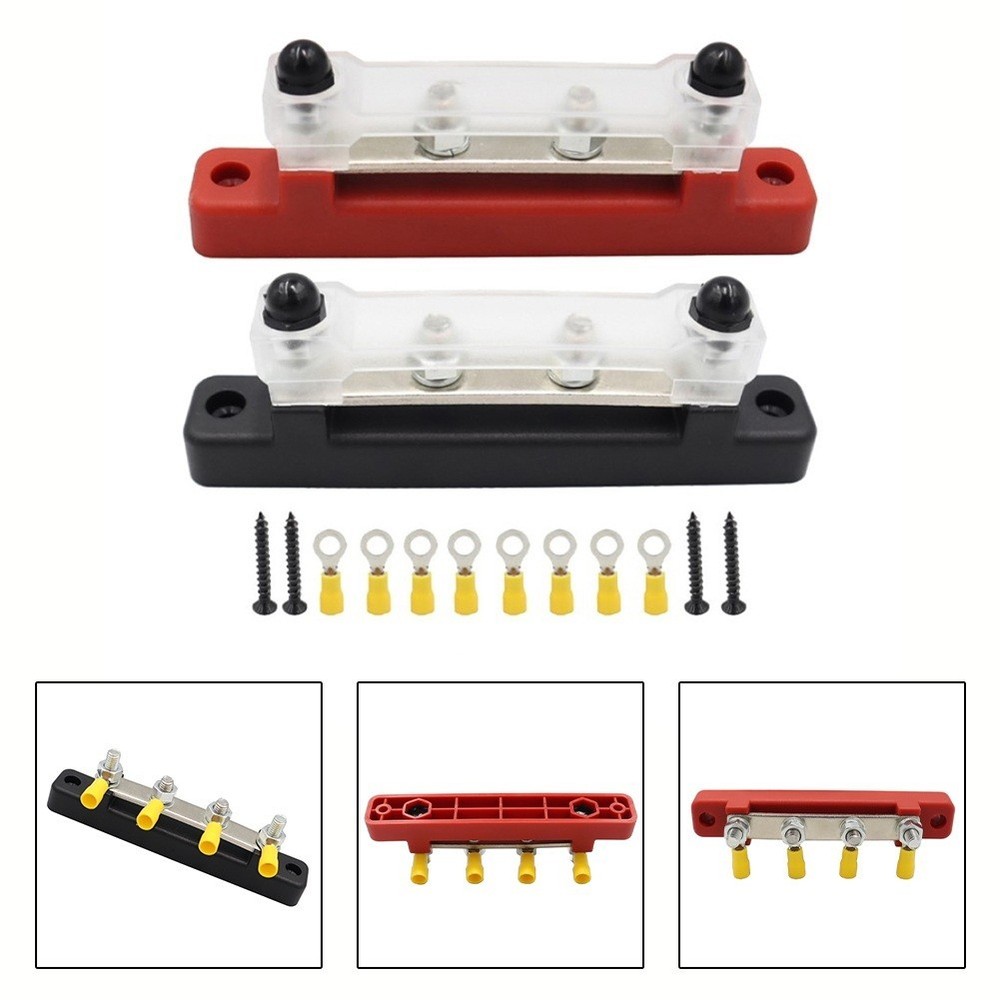 Tough ABS Material Battery Power Distribution Blocks with Clear Covers