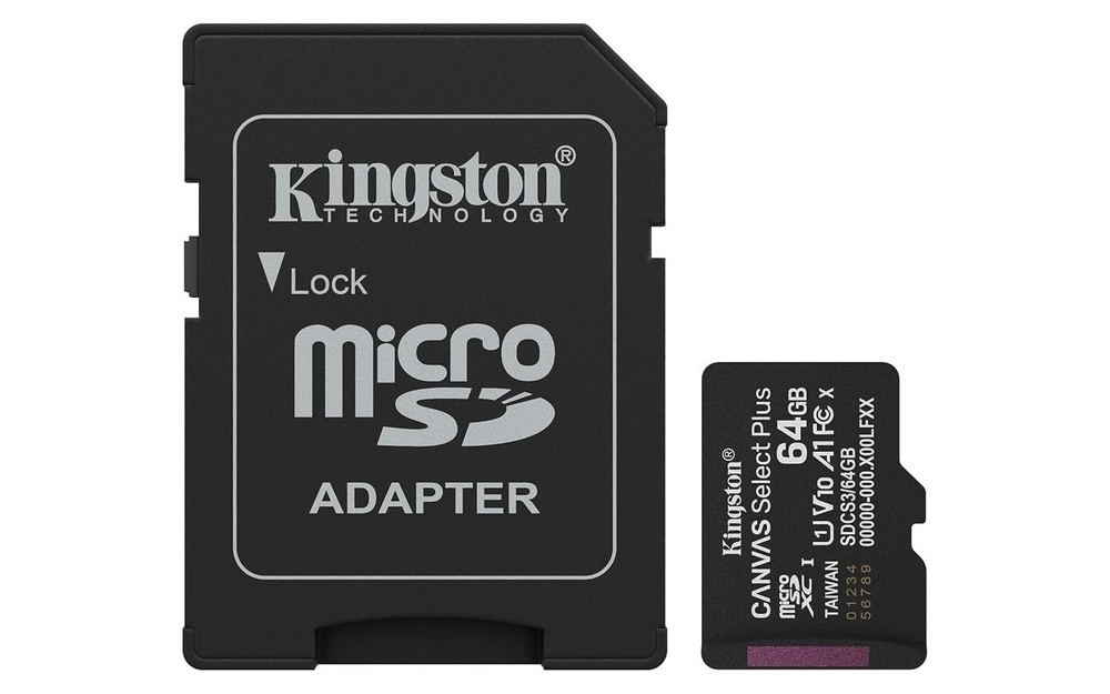 High-Speed 64GB Canvas Select Plus microSD Card | A1 Performance for App Storage