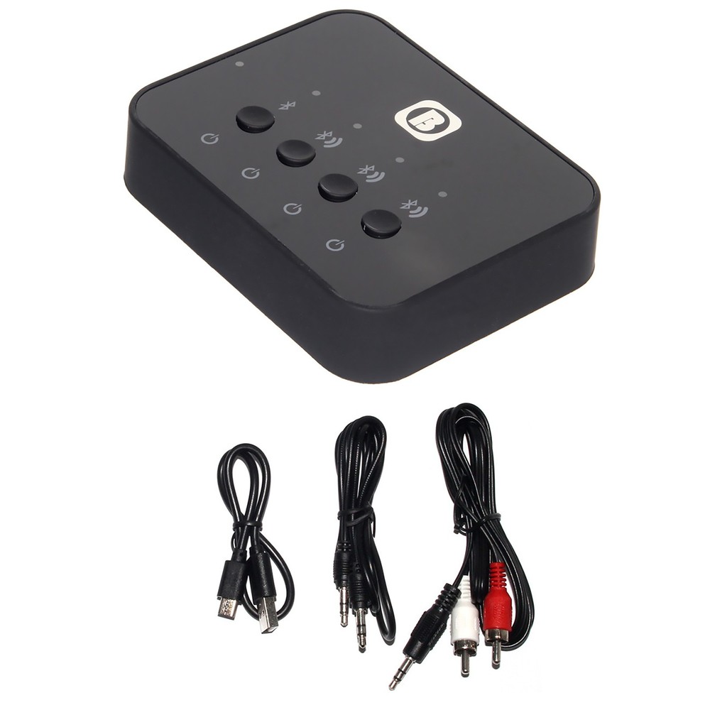 One To Three Bluetooth 4.0 Stereo Launcher Splitter Audio Adapter Transmitter