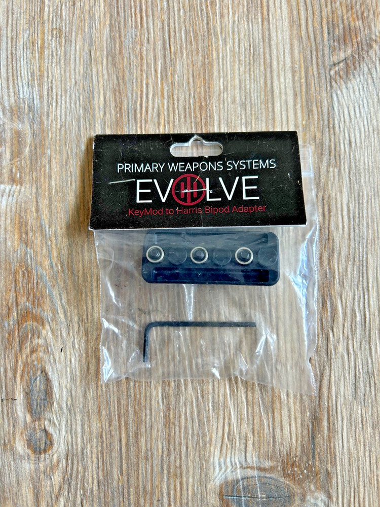 Primary weapons system Evolve KeyMod to Harris Bipod Adapter NEW -SHIPS FAST!