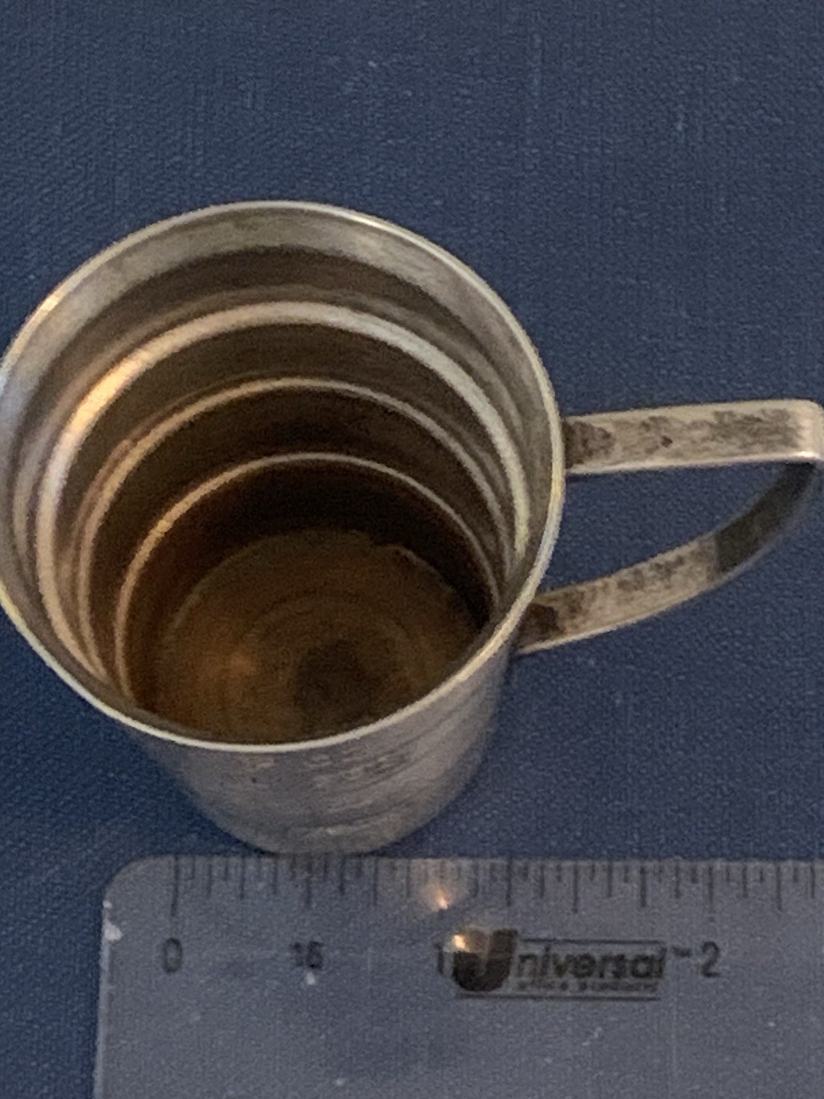 ✨Vintage NAPIER Stepped Silver Plate Jigger Art Deco 1930s Bar Barware Cocktail