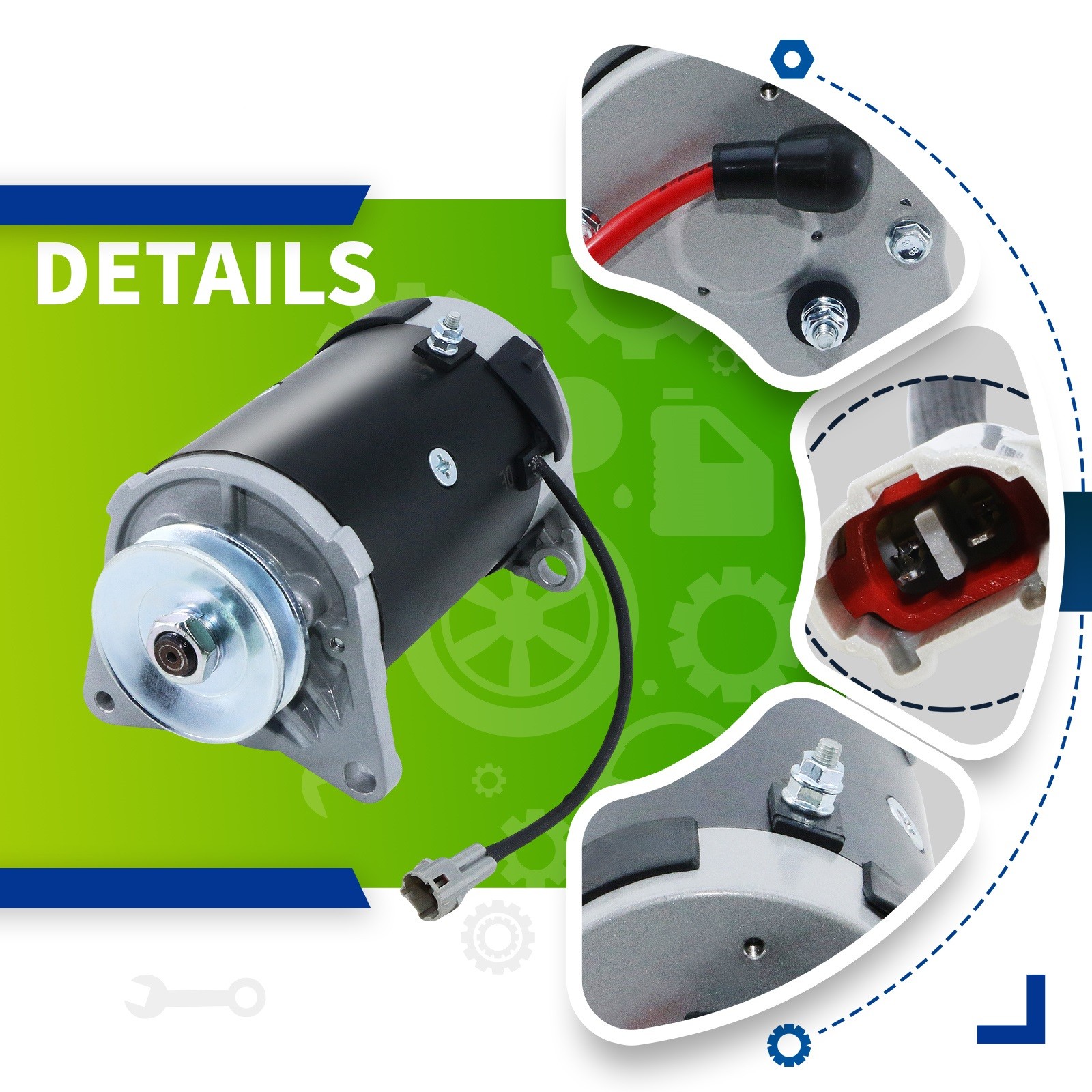 Starter Generator 15422 for Yamaha G16-G22 Golf Cart 1996-2016