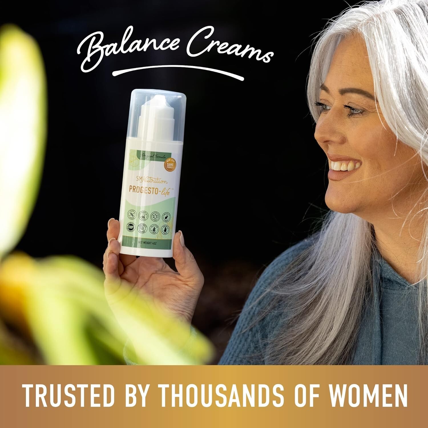 Progesterone Cream for Women 2000mg USP Micronized Progesterone for Balance 4oz