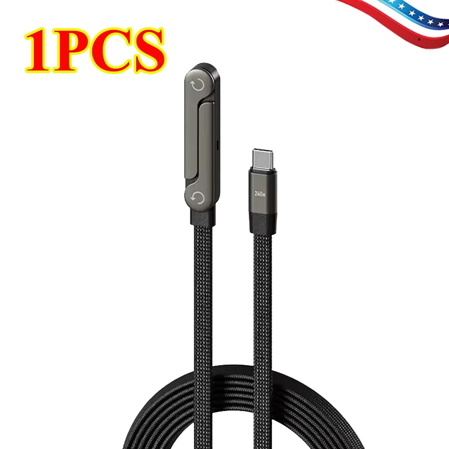 240w Fast Charging Foldable Bracket Data Cablewith Holder For All Type C Phone