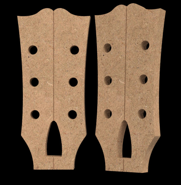 LP 6 String Guitar Template 0.50 " MDF
