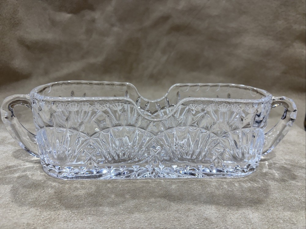 Godinger Shannon Crystal Spoon Fork Flatware Cutlery Holder Caddy Freedom