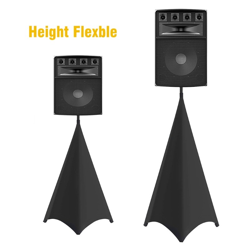 Support Stand Cover for Events 2 Sided Triangular DJ Speaker Stand Tripod Cover