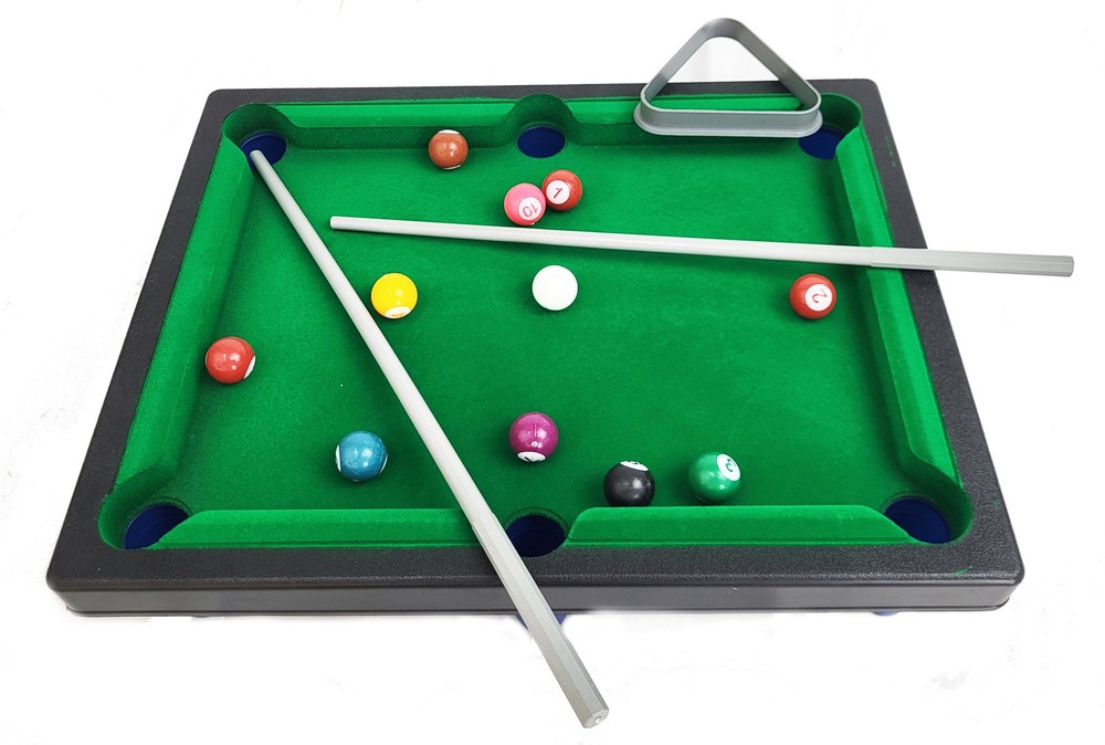 Mini Tabletop Pool Set VariationPortable Billiards Game with Stable Tripod