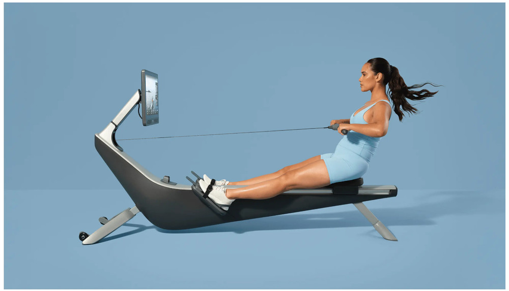 Hydrow Pro Rowing Machine with Immersive 22" HD Rotating Screen - Stows Upright