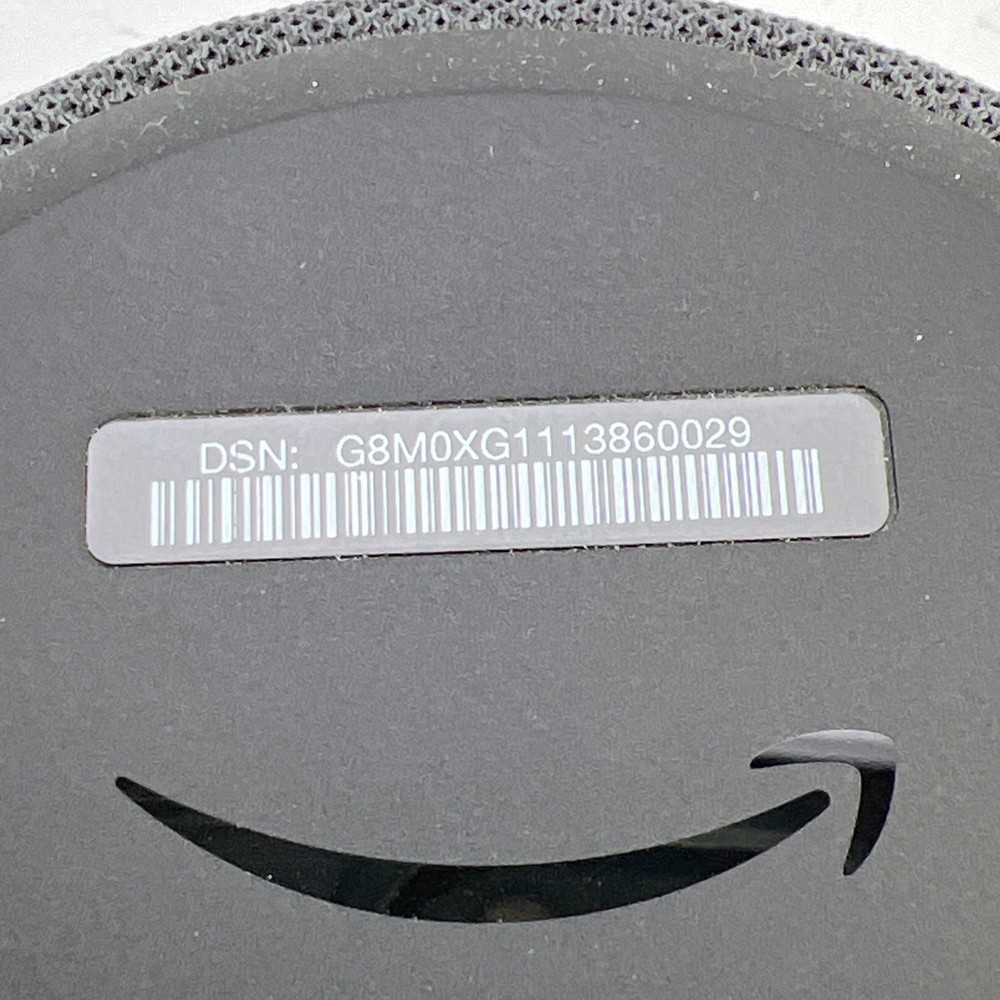 Amazon Alexa Echo Dot C78MP8 3rd Generation Smart Speaker with AC Adapter TESTED