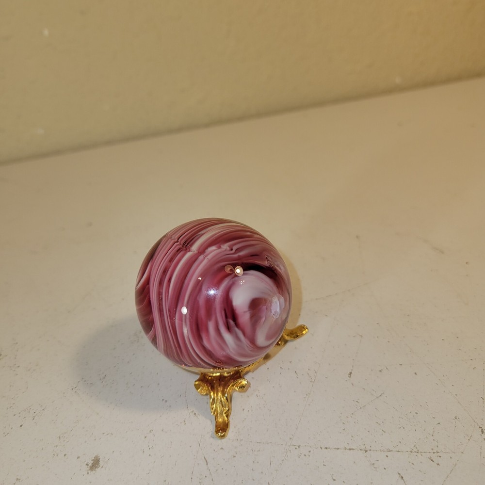 Godinger Silver Art Co. Sphere/Ball Stand with 2” Polished Marble Sphere