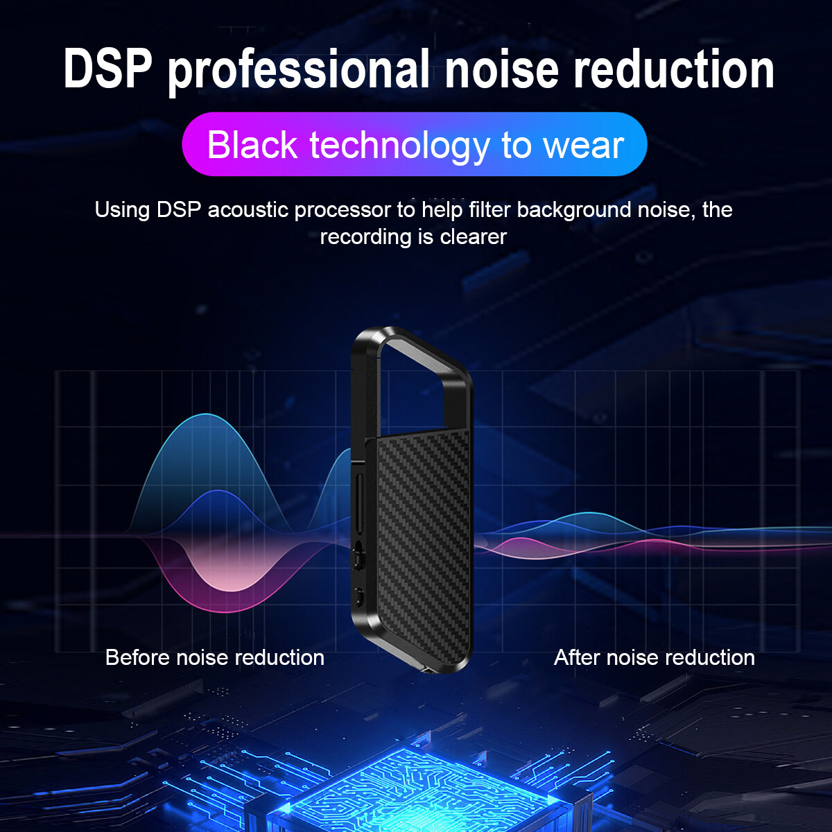 Mini Digital Hidden Spy Audio Voice Activated Recorder MP3 Small Smart Playback