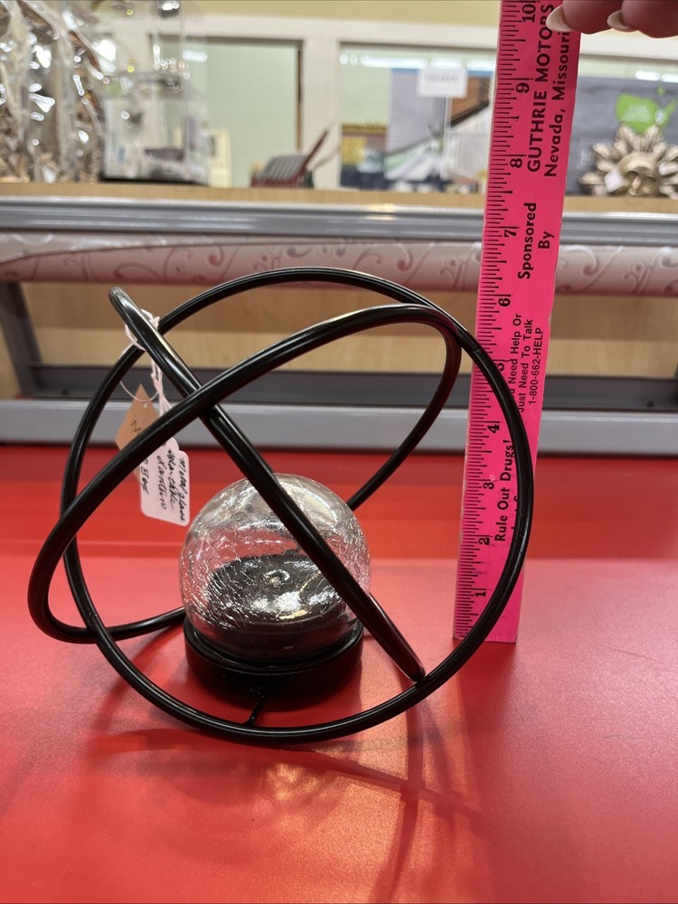 Metal Glass Solar Table Lantern