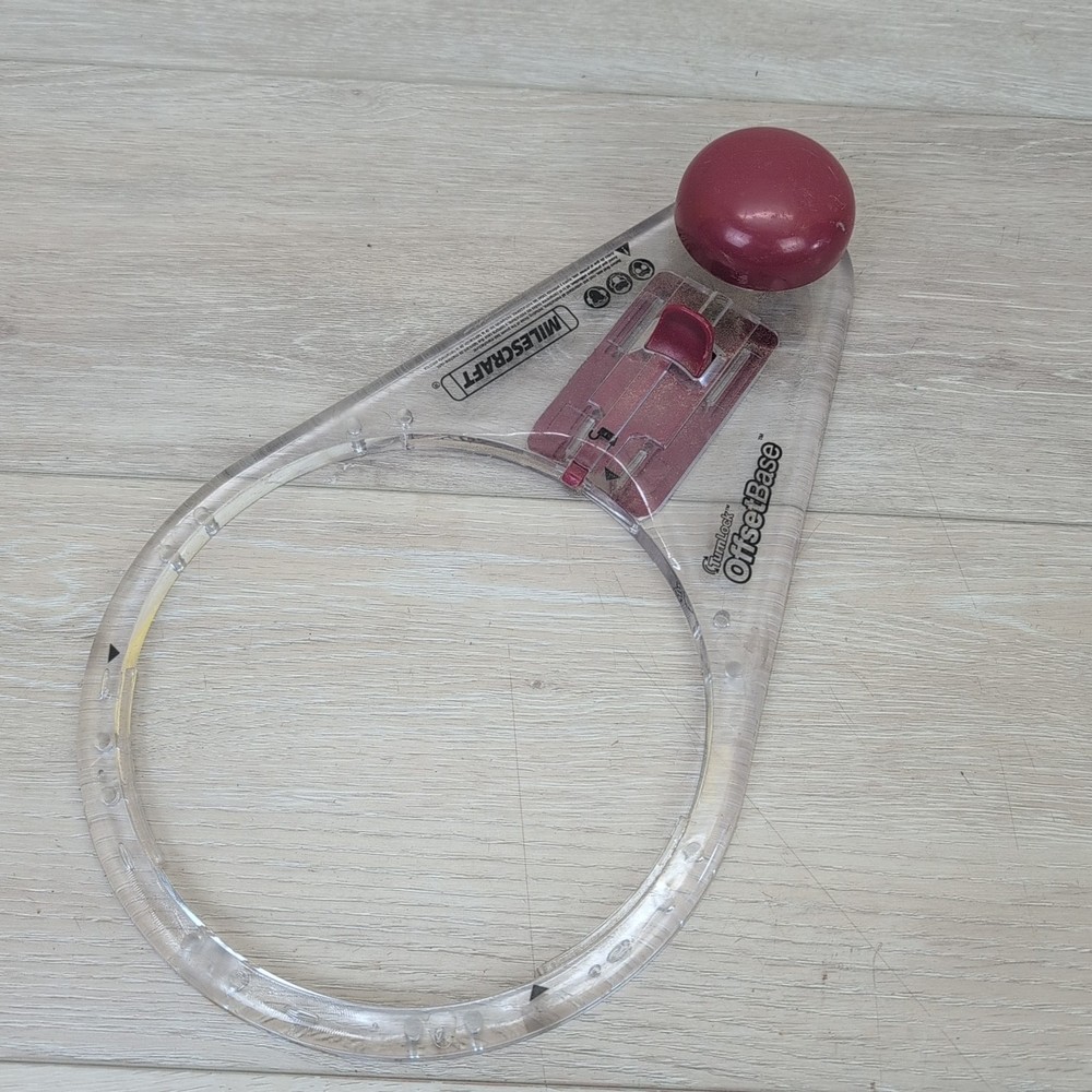 Milescraft Router Jigs Turnlock Offset Base & Circle/Edge Guide Thumb Release