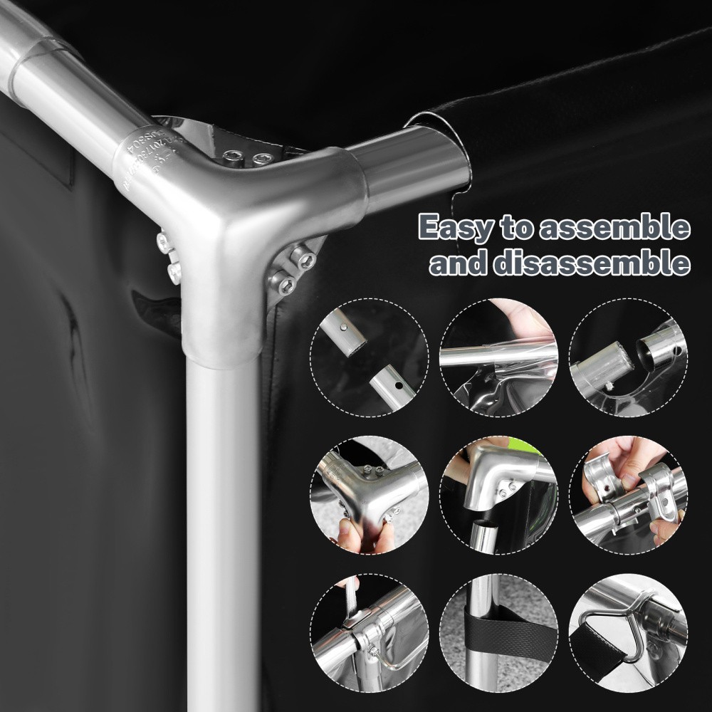 KOI Aquarium Tank Above Ground Fish Pond 750 Gal Foldable Canvas Fish Pool Pond