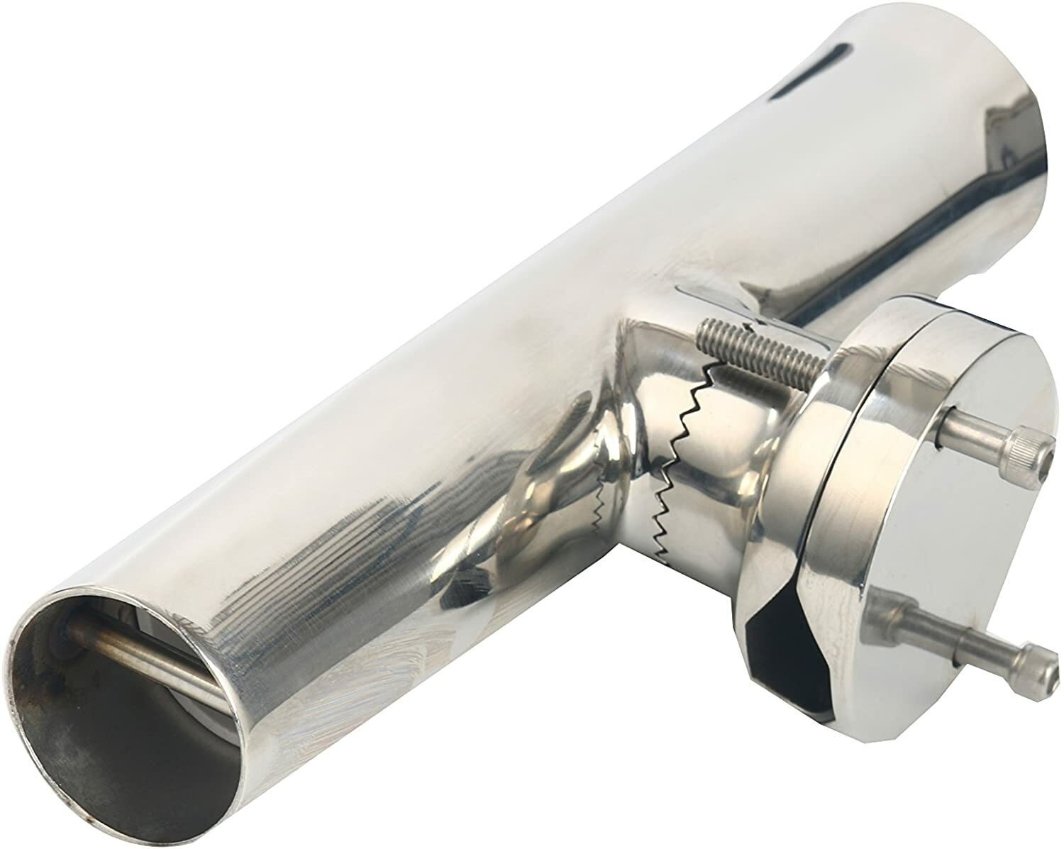 Amarine Made 2 Pack Stainless Clamp on Fishing Rod Holder for Rails 1-1/4" to 2"