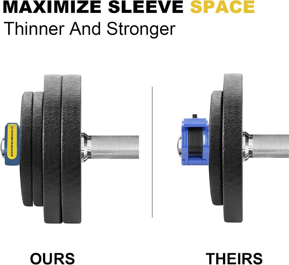 Maximize Your Workout - Durable 2-Inch Olympic Barbell Clamps with Quick Release